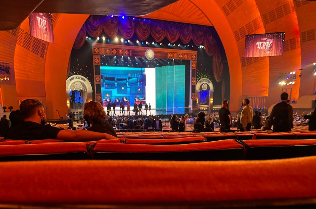 Salvatore Minardi at the 2022 Tony Awards, Radio City NY